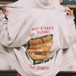 All That Baggage Terry Natural Harley Hoodie