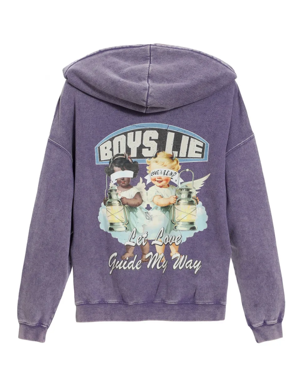 Aura Let Love Guide My Way Racer Hoodie