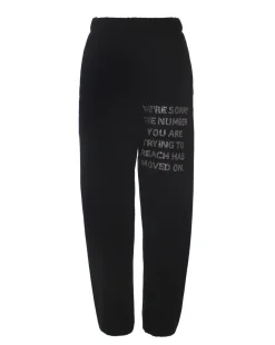 Black 1-800 Mac Slim Sweatpants Remix