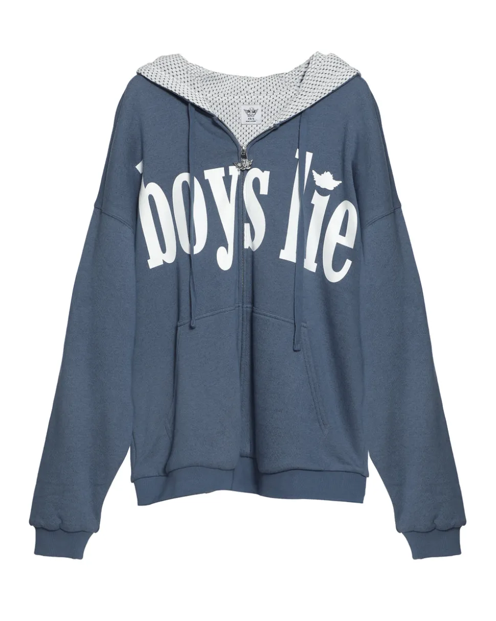 Blue Don't Text Them Back Harley Zip Up