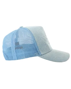 Blue Frost Denim Trucker Hat