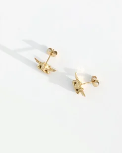 Boys Lie Gold Stud Earrings