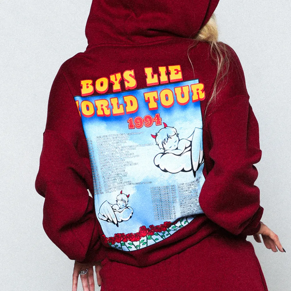 Boys Lie World Tour Round 2 Racer Hoodie