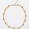 Crystal Clear Gold Necklace