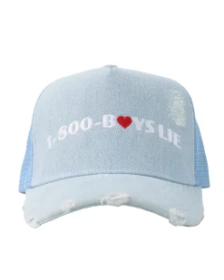 Denim 1-800 Heart Trucker Hat