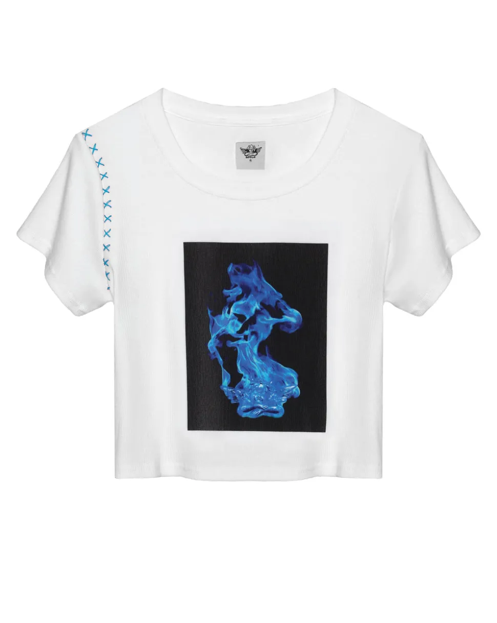 Electric Love Crop Tee