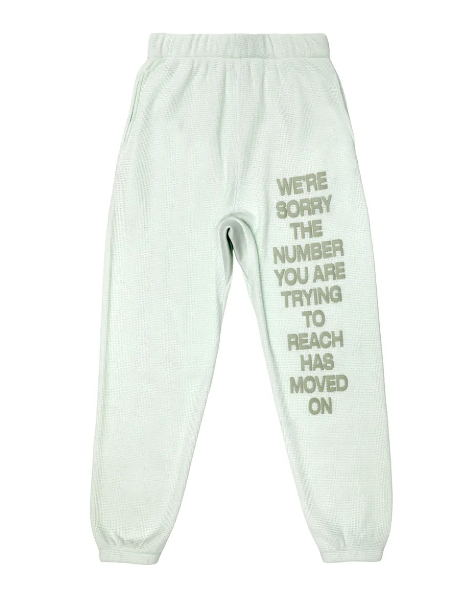Green 1-800 Reunion Sweatpants