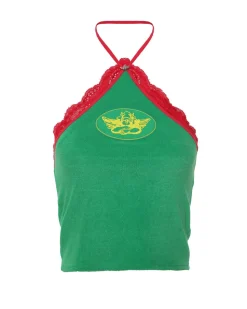 Green Lacie Halter Top