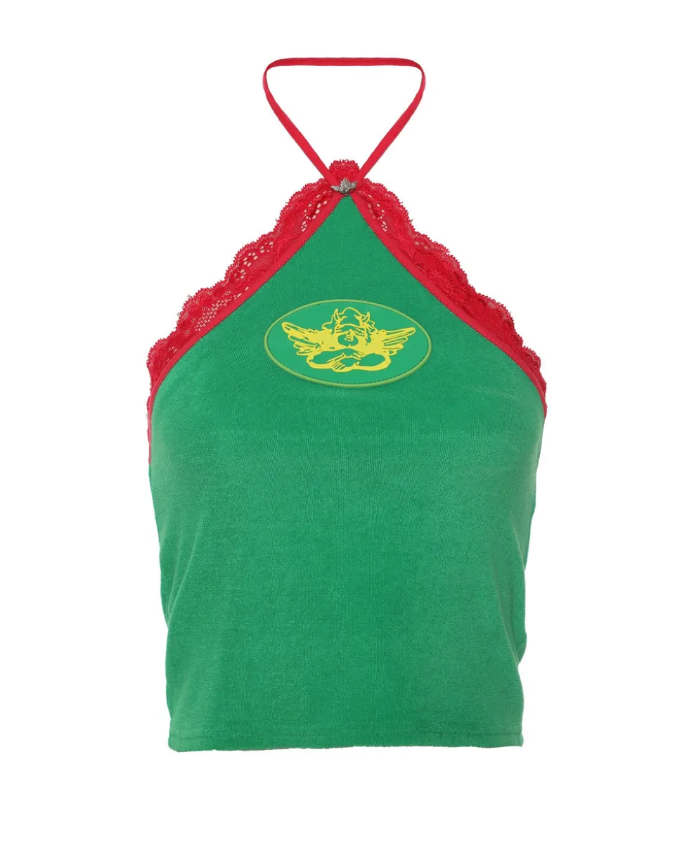 Green Lacie Halter Top