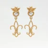 In Spades Gold Earrings