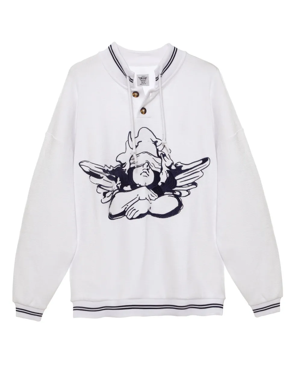 Navy Cherub University Henley Crewneck