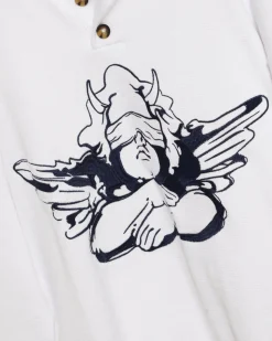 Navy Cherub University Henley Crewneck