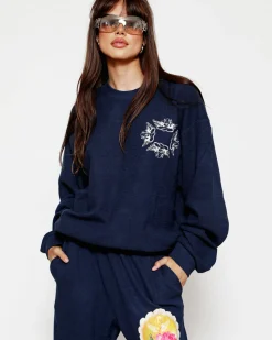 Navy Room to Grow Crewneck