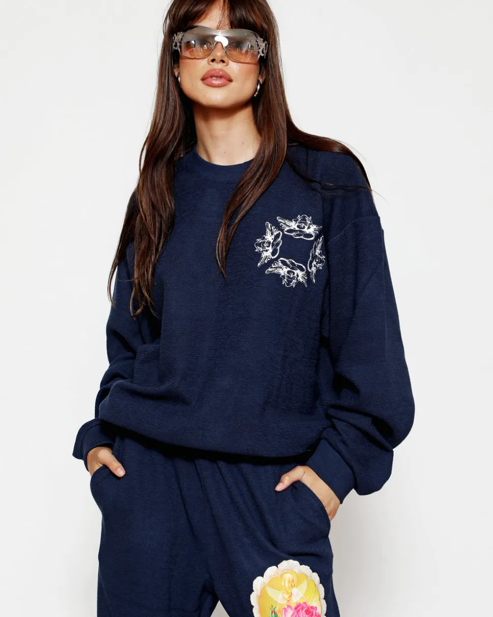 Navy Room to Grow Crewneck