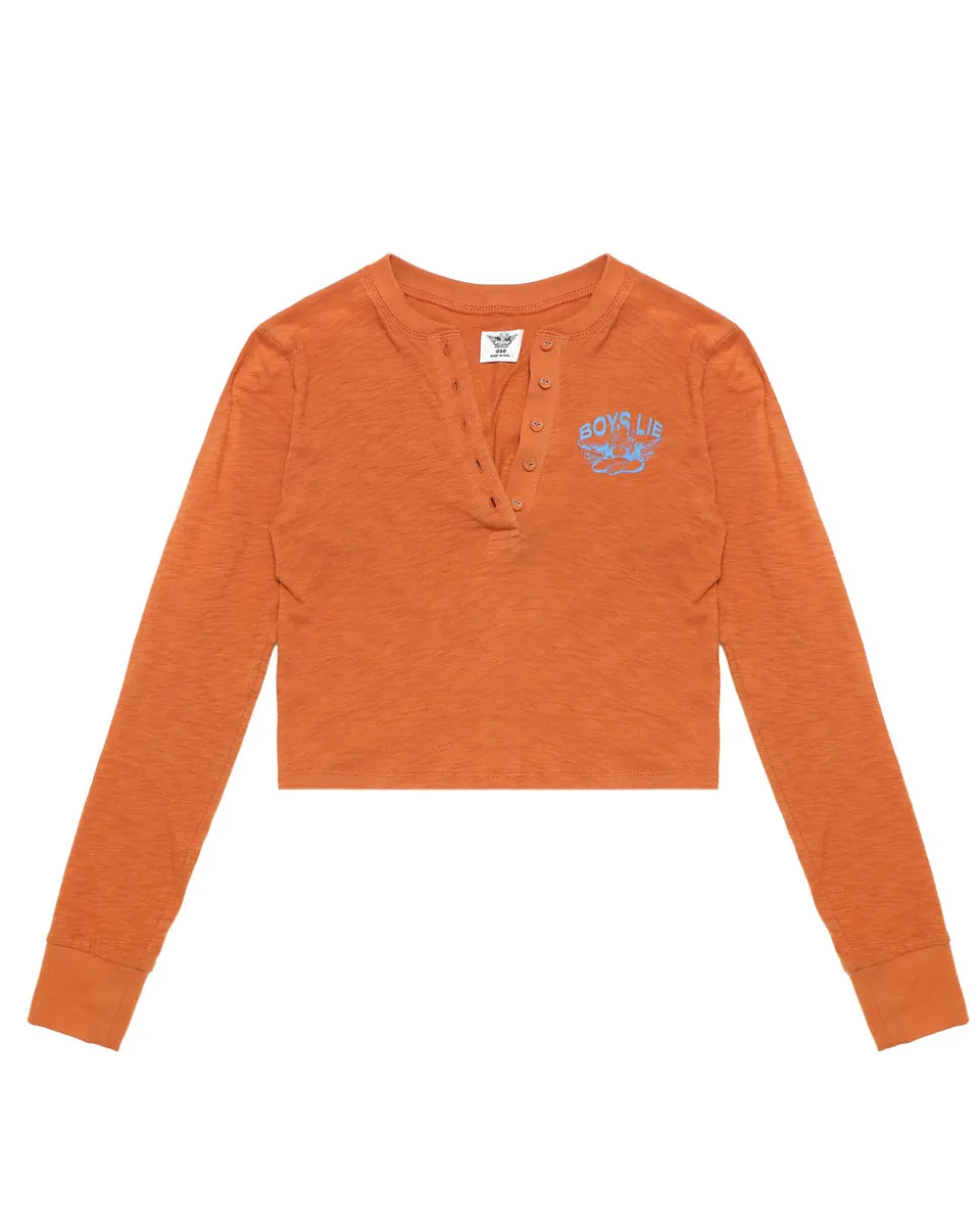 Nutmeg Perspective Shift Crop Henley