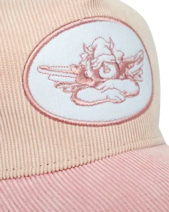 Pink Corduroy Trucker Hat