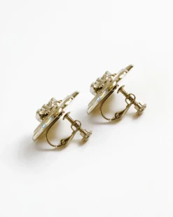 Sealed With a Kiss Gold Earrings