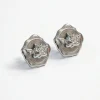 Sealed With a Kiss Silver Earrings