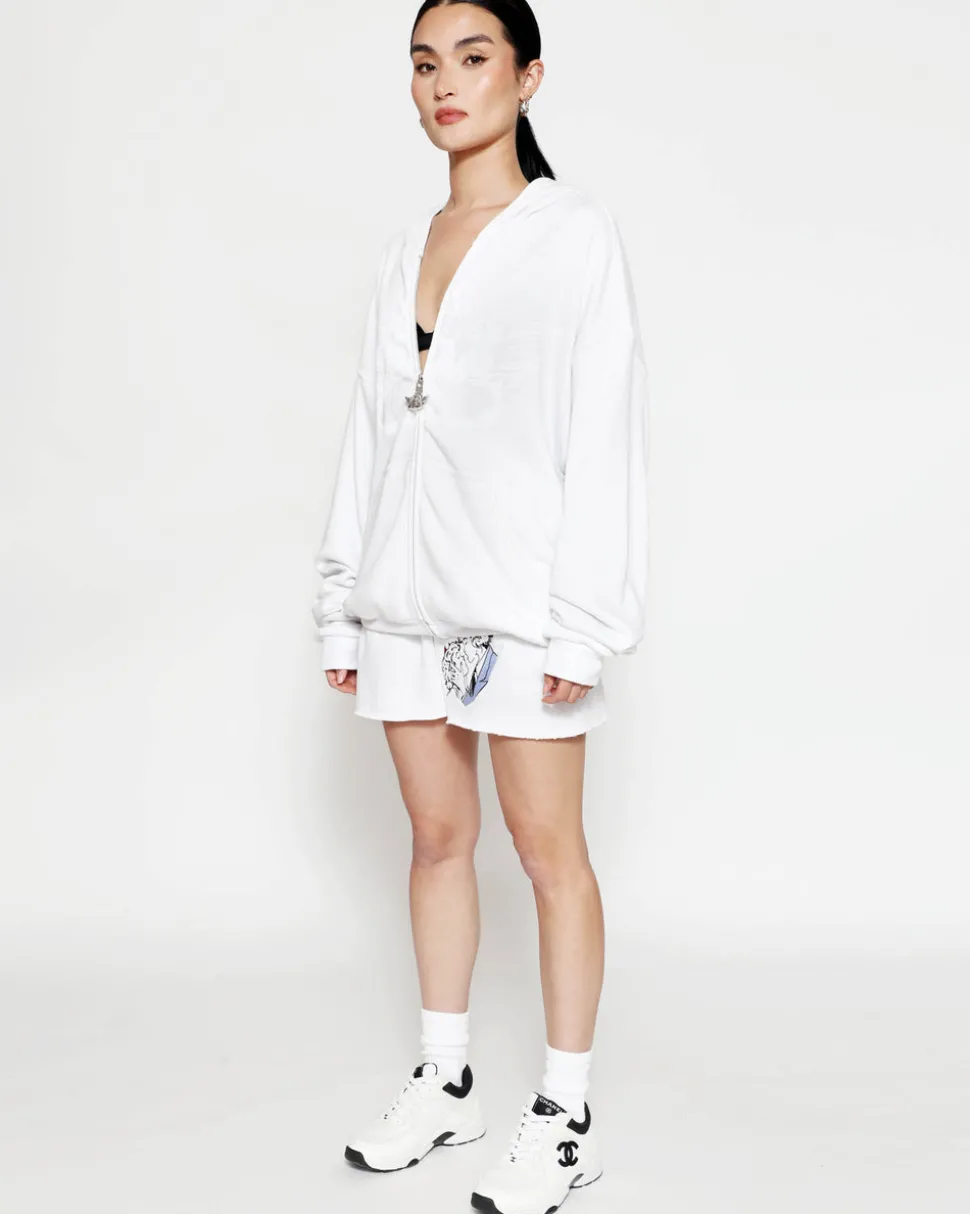 Smitten Zip-Up Boyfriend Hoodie