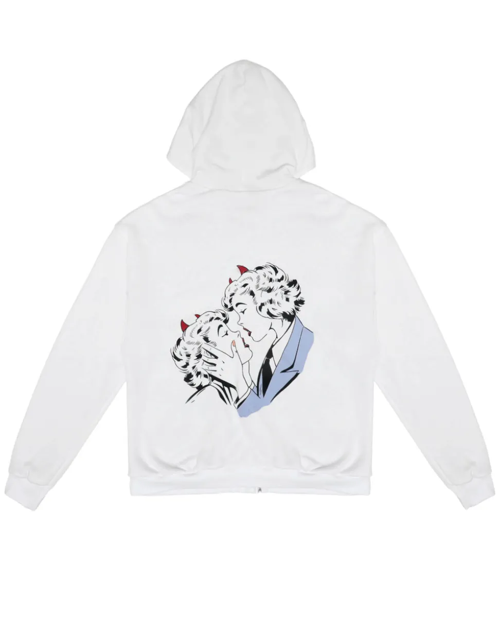Smitten Zip-Up Boyfriend Hoodie