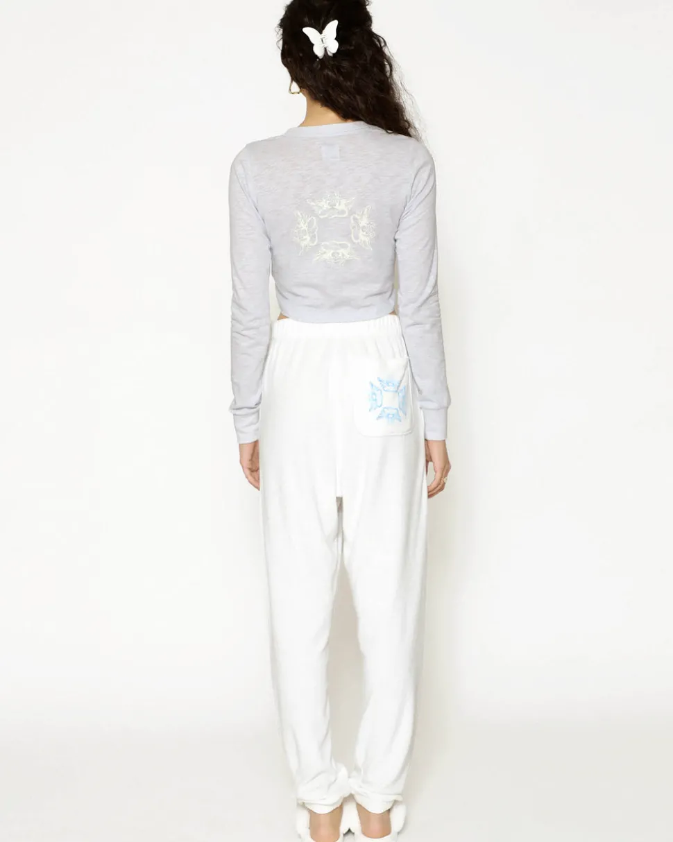 Spread Your Wings Crop Henley