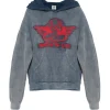 Stitch Me Up Terry Natural Racer Hoodie