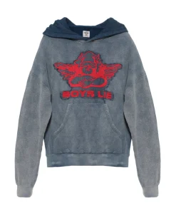 Stitch Me Up Terry Natural Racer Hoodie