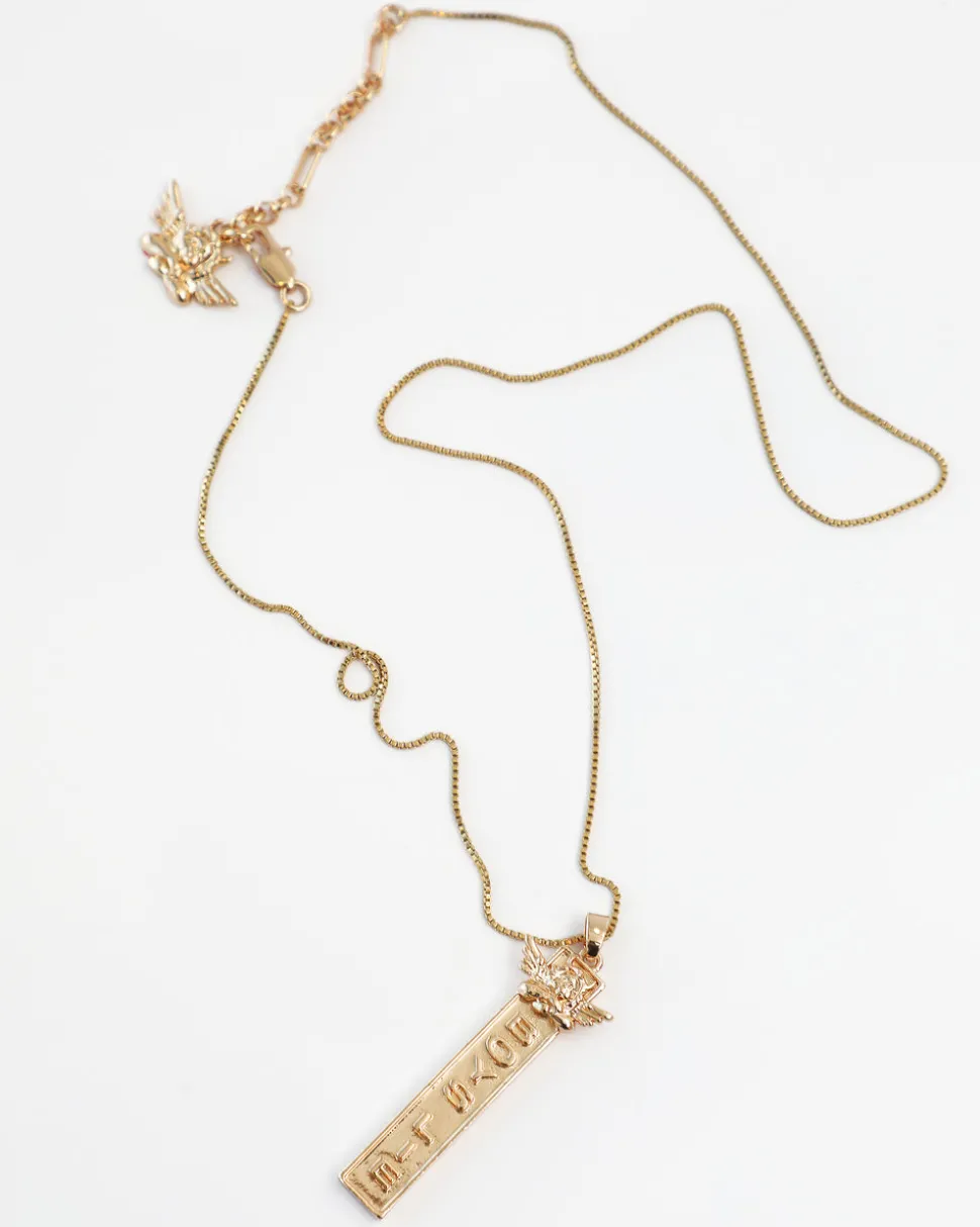 The Suzi Angel Necklace Gold