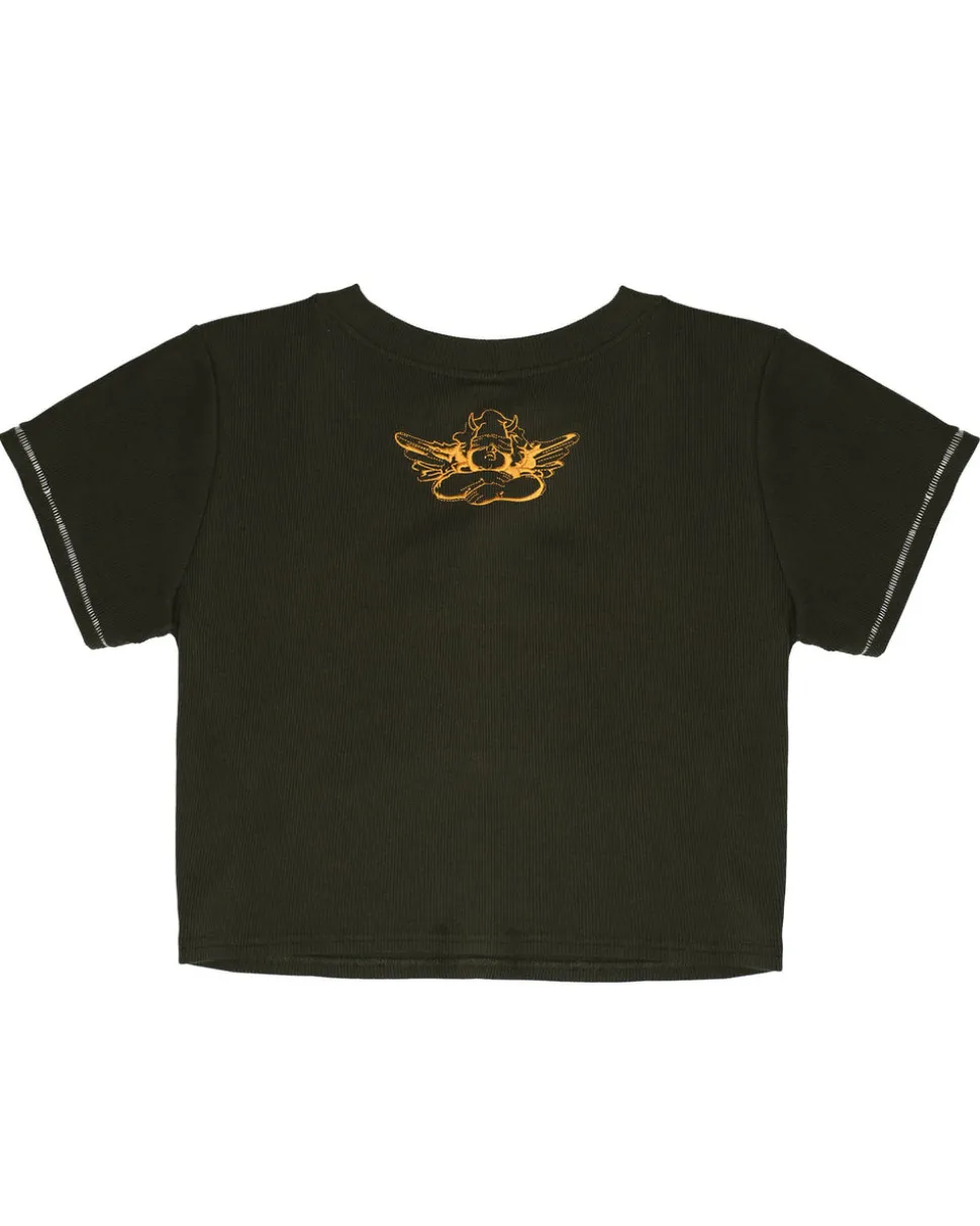 Washed Up Crop Tee