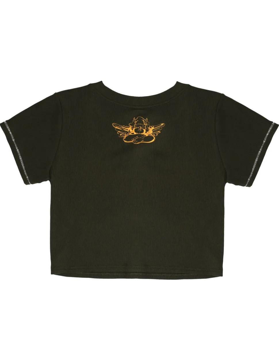 Washed Up Crop Tee