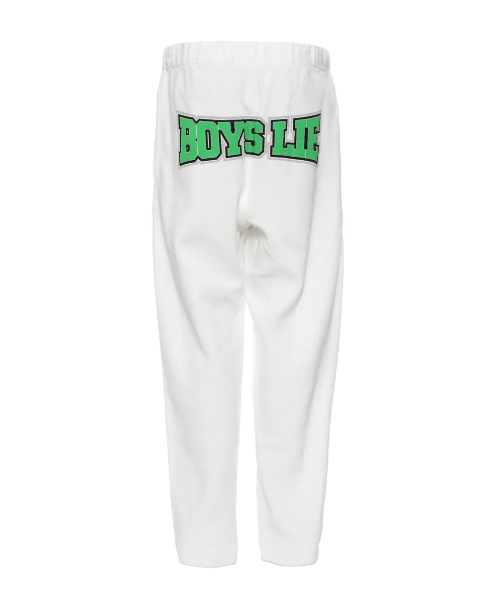 White Don't Fumble Mac Slim Pants