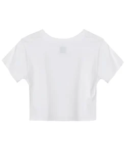White Read Receipts Crop Tee