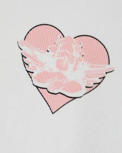 White Read Receipts Crop Tee